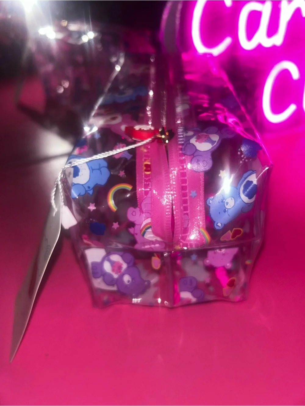 Care Bears Clear Zip around Makeup bag